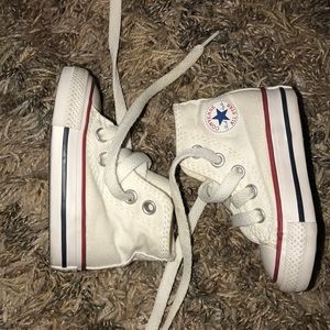 LK NEW WHITE CONVERSE 3 TODDLER CLASSIC SHOES